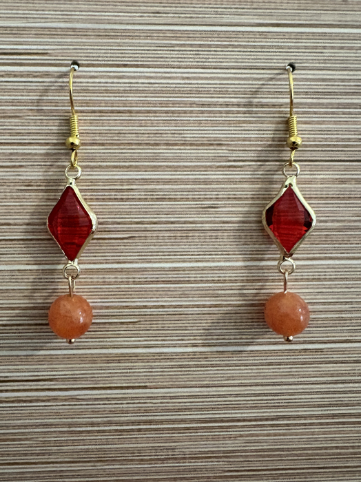 Cercei aventurin portocaliu - energie și stil [4]