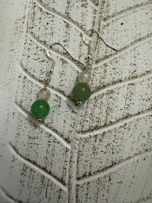 Cercei Aventurin Verde – Energie, Noroc și Echilibru | Cercei Magici [2]