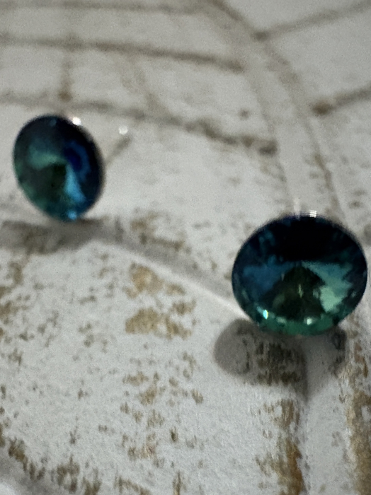 Cercei Bermuda Blue Rivoli Preciosa Swarovski – Argint 925 [2]