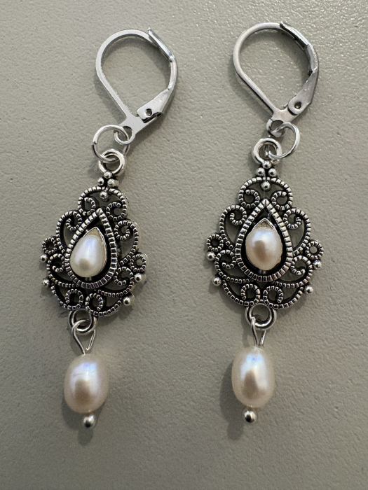 cercei perle naturale boho [3]