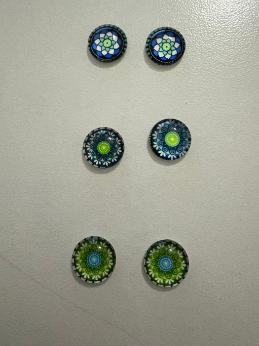 Cercei Cabochon – Aripi de Culoare [2]