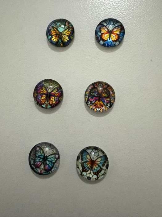 Cercei Cabochon – Aripi de Culoare [5]