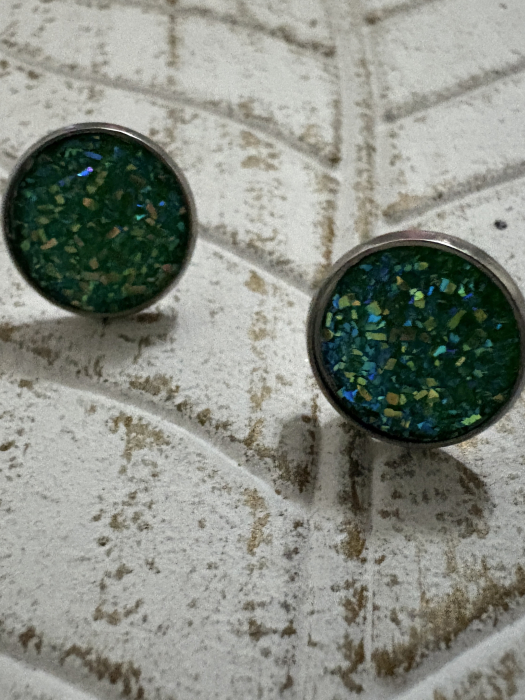 Cercei Cabochon  Green [3]