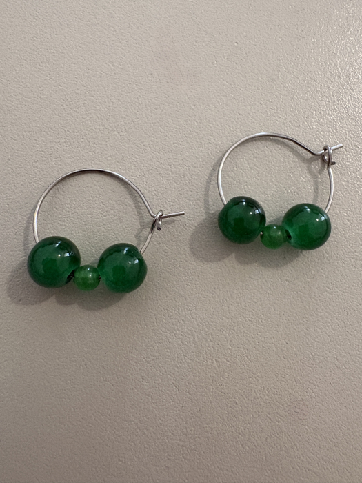 Cercei jad verde cerc [4]