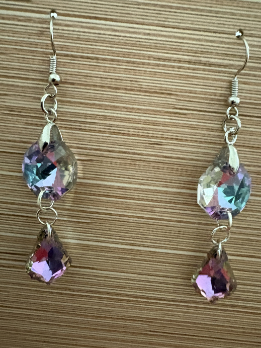 Cercei cristale mov - eleganță și strălucire [3]