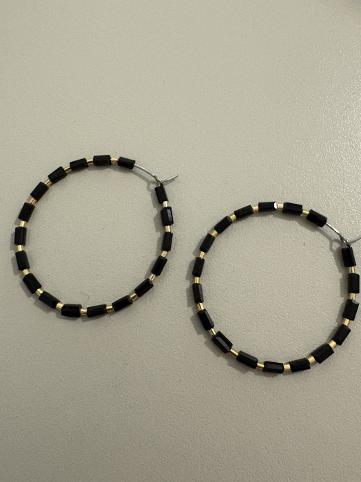 cercei cristale negre aur [2]