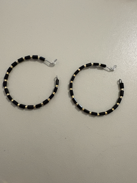 cercei cristale negre aur [4]