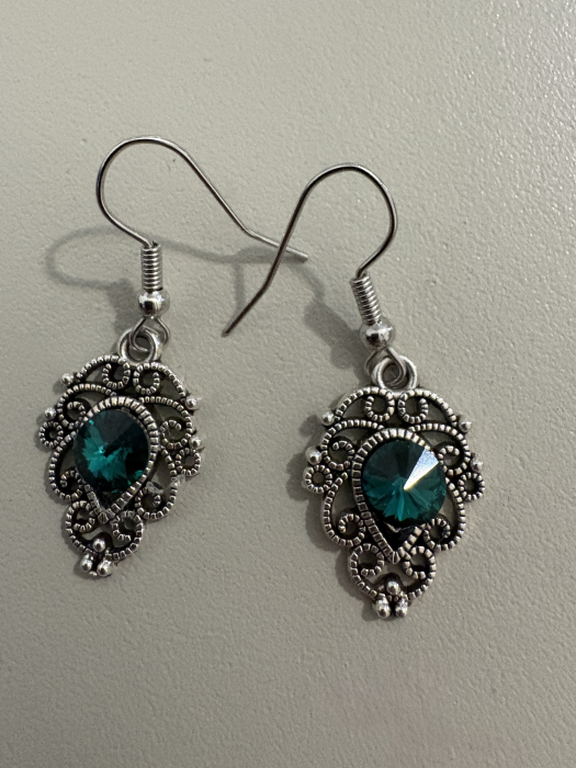 cercei verde emerald boho [4]