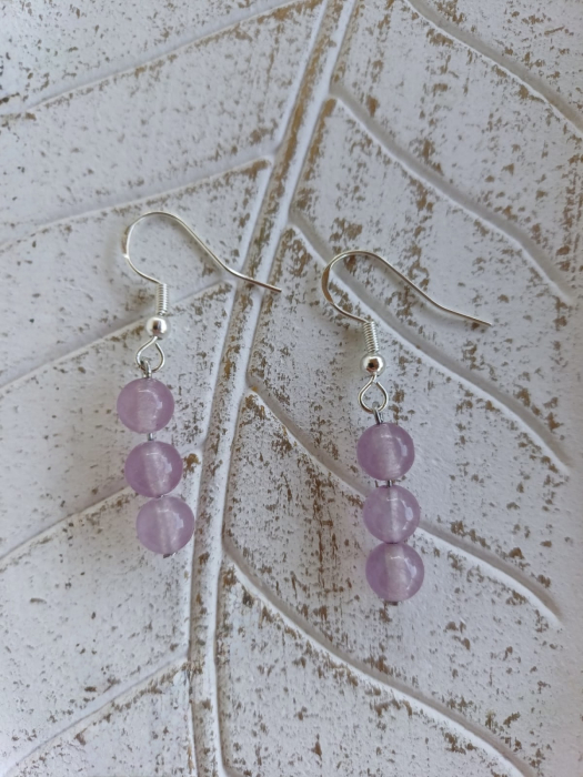 Cercei cu jad mov handmade – eleganță și echilibru [2]