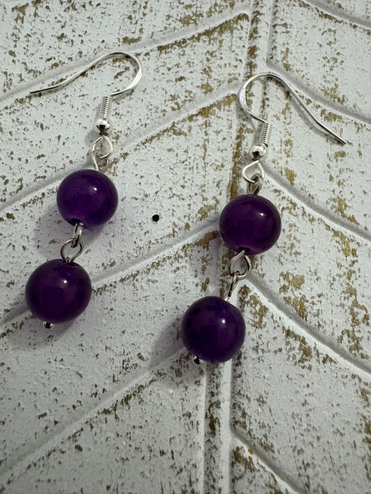 Cercei cu jad mov - Cm180 – eleganță și echilibru interior [1]