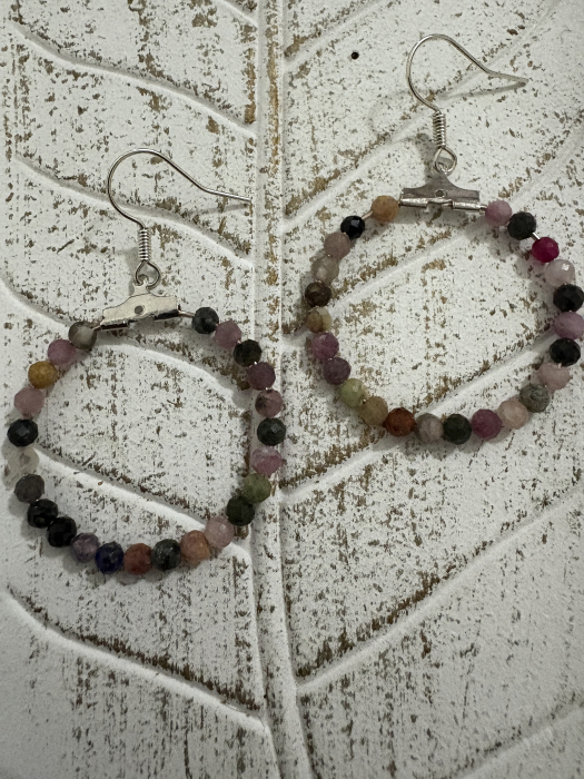 Cercei Daobao Turmalină Multicoloră [2]