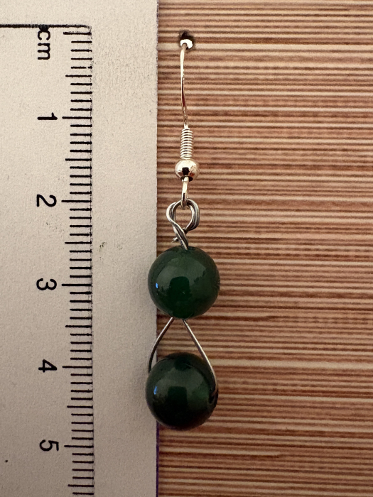 Cercei jad verde handmade [3]
