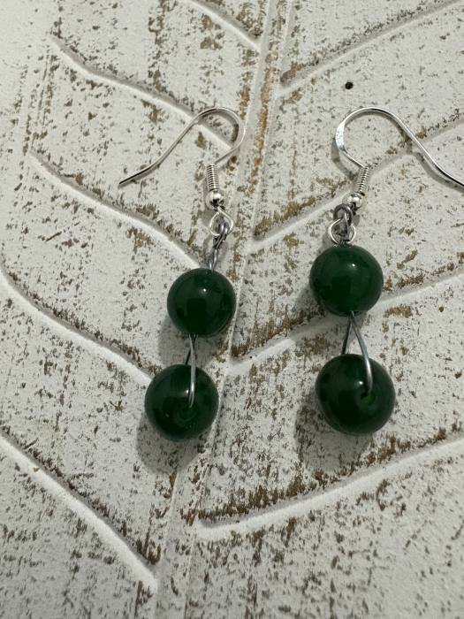 Cercei jad verde handmade [3]