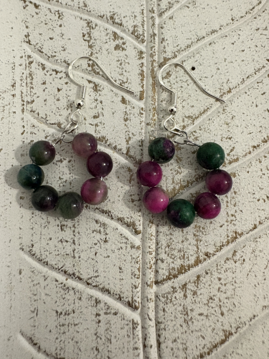 Cercei rubin natural handmade [4]