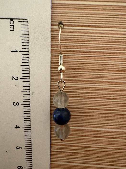 Cercei Fluorit și Lapis Lazuli – bijuterii handmade pentru claritate și comunicare [4]