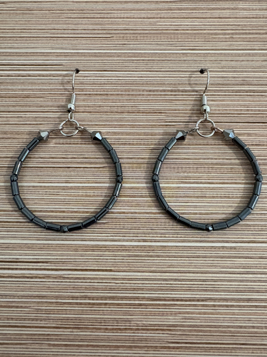 Cercei hematit și cristale Preciosa - protecție și stil [2]