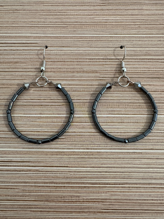 Cercei hematit și cristale Preciosa - protecție și stil [3]