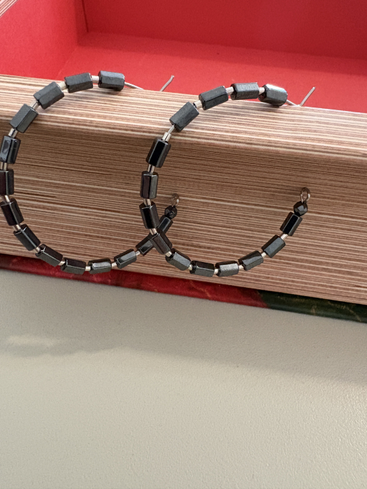 Cercei hematit argint [3]