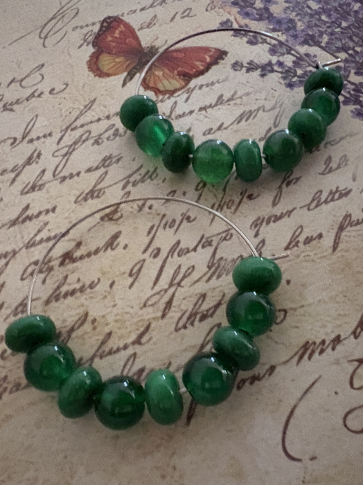 cercei jad verde hoops [2]