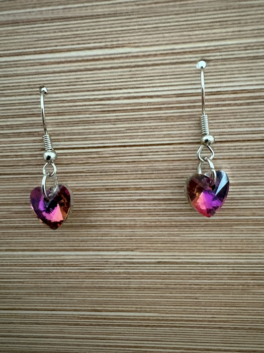 cercei inimă roșie [2]