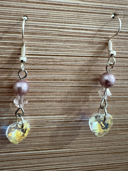 Cercei inimă crystal Preciosa - eleganță delicată [2]