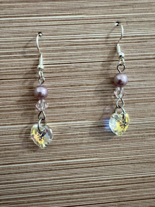 Cercei inimă crystal Preciosa - eleganță delicată [3]
