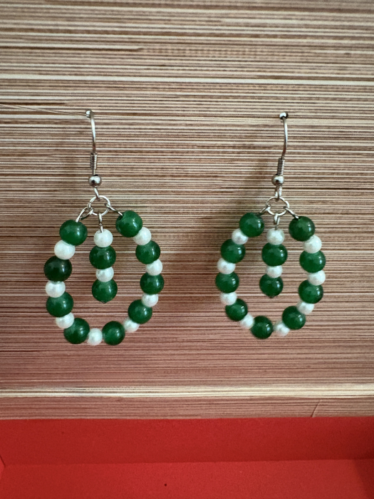 Cercei jad perle [2]