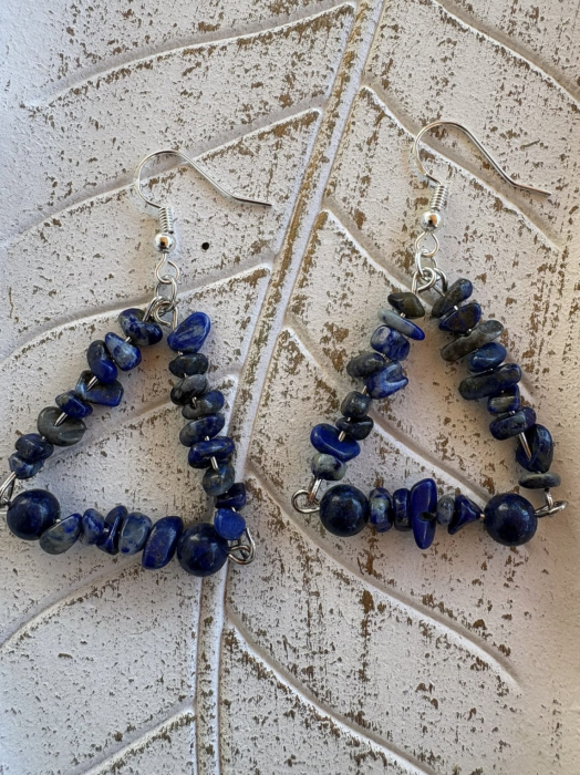 Cercei Lapis Lazuli Chips [2]