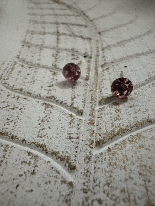 Cercei Light Rose Chaton Preciosa Swarovski – Oțel Inoxidabil [2]