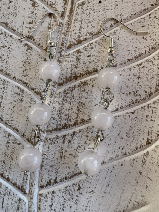 Cercei lungi din Cuart Roz – Piatra iubirii și a armoniei  [2]