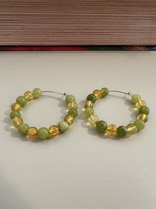 cercei citrin peridot hoops [3]