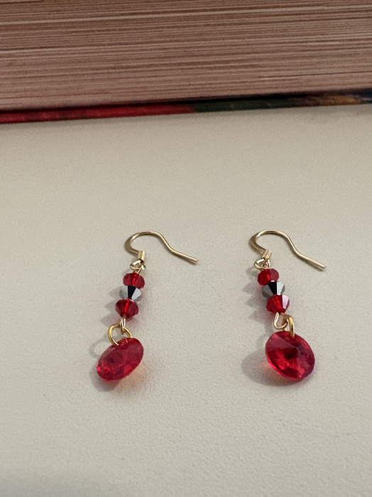 cercei preciosa rosii hematit [4]