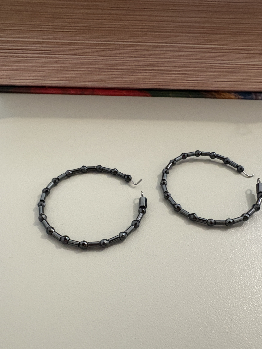 cercei hematit hoops [3]