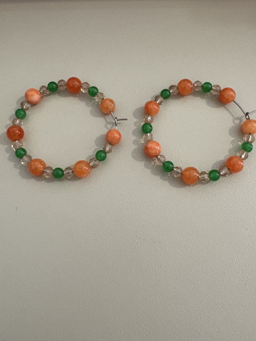 cercei hoops mari colorati [3]