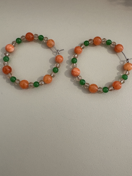 cercei hoops mari colorati [2]