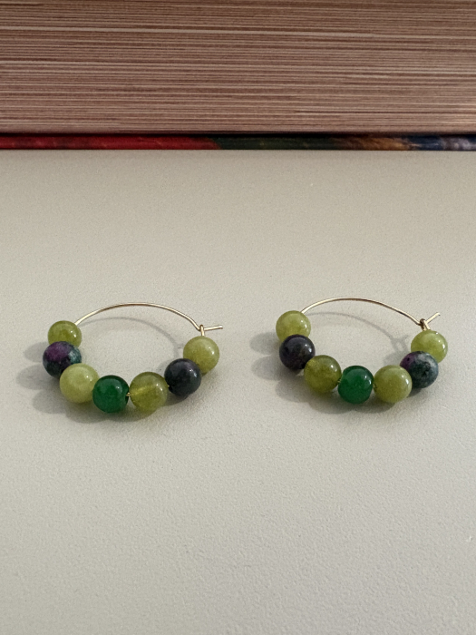 cercei hoops verzi [2]