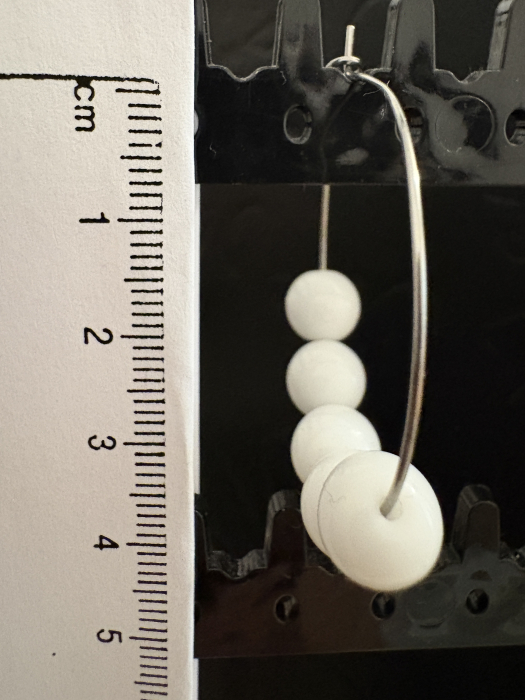 cercei onix alb hoops [4]
