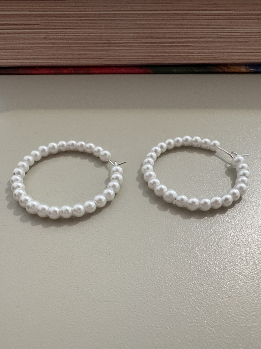 cercei perle 4mm hoops [2]