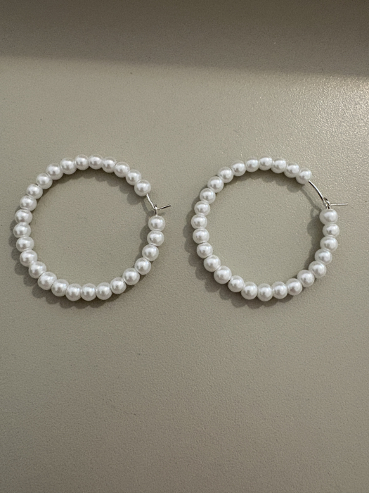 cercei perle 4mm hoops [3]