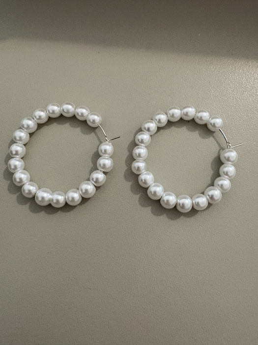 cercei perle hoops [3]