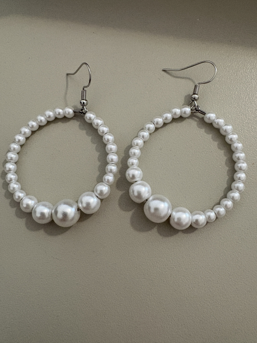 cercei perle gradient hoops [2]