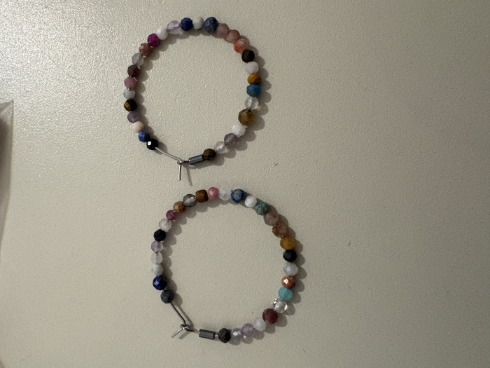 Cercei cerc turmalină colorată [4]