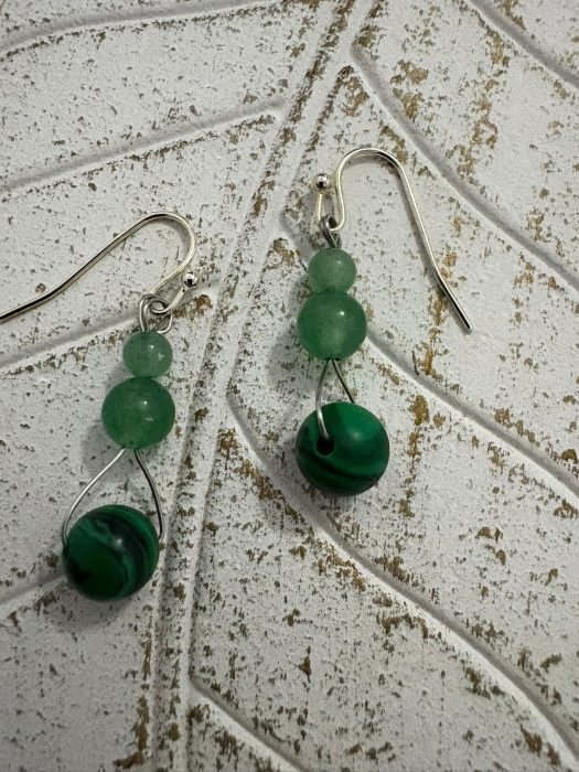 Cercei Jad & Aventurin – Cm167 - Echilibru, Protecție și Energie Pozitivă [2]