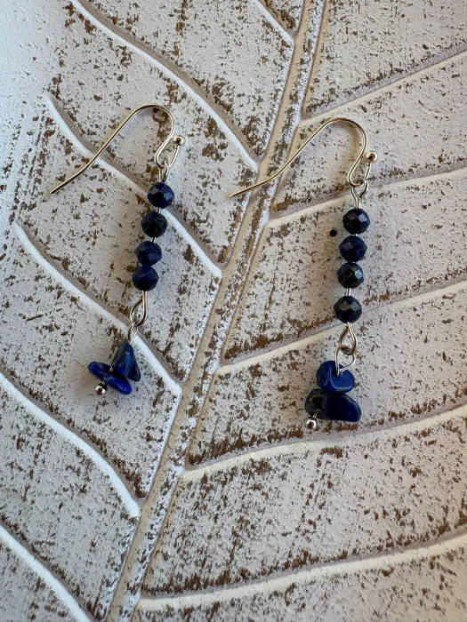 Cercei lungi din Lapis Lazuli – Eleganță și Protecție [2]