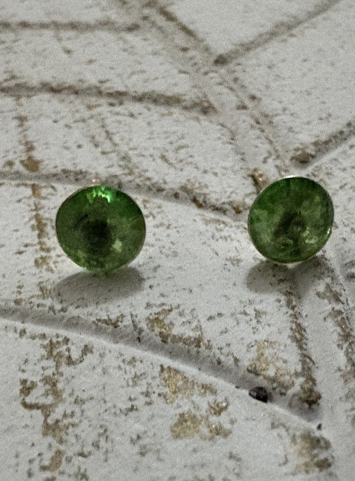 Cercei Peridot Rivoli Preciosa Swarovski – Argint 925 [2]