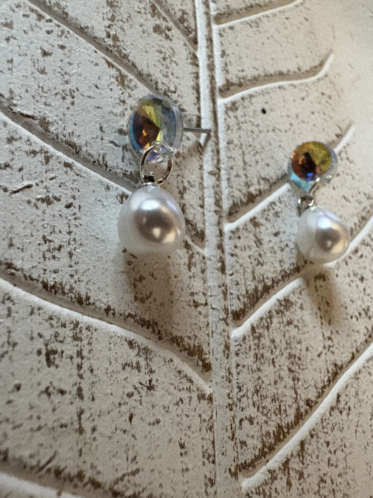 Cercei Perlă și Cabochon cristal [3]