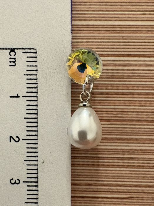 Cercei Perlă și Cabochon cristal [3]