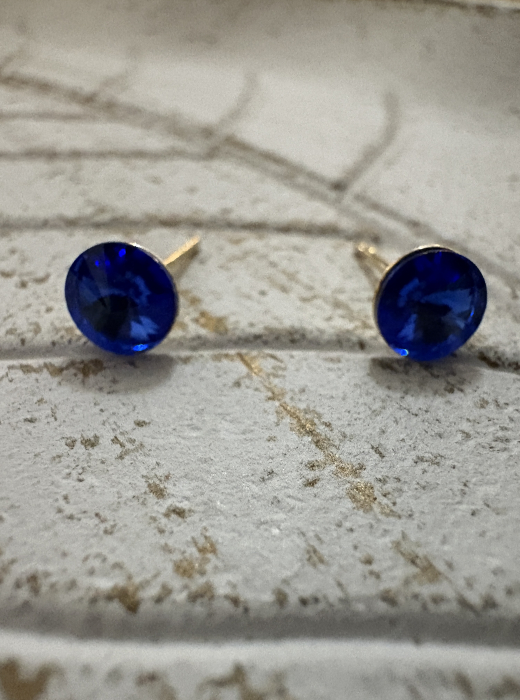 Cercei Sapphire Rivoli Preciosa Swarovski – Argint 925 [2]