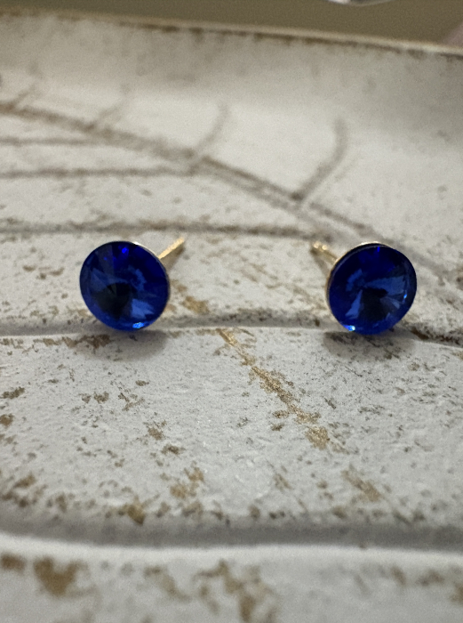 Cercei Sapphire Rivoli Preciosa Swarovski – Argint 925 [5]