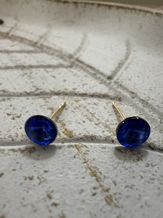 Cercei Sapphire Rivoli Preciosa Swarovski – Argint 925 [3]